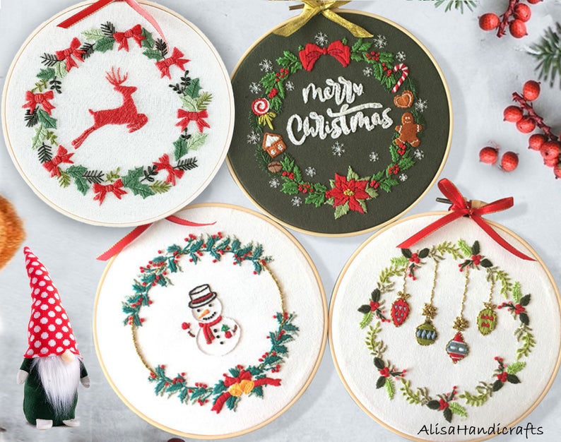 Self-Care Saturday: DIY Christmas Embroidery - Pretty Collected